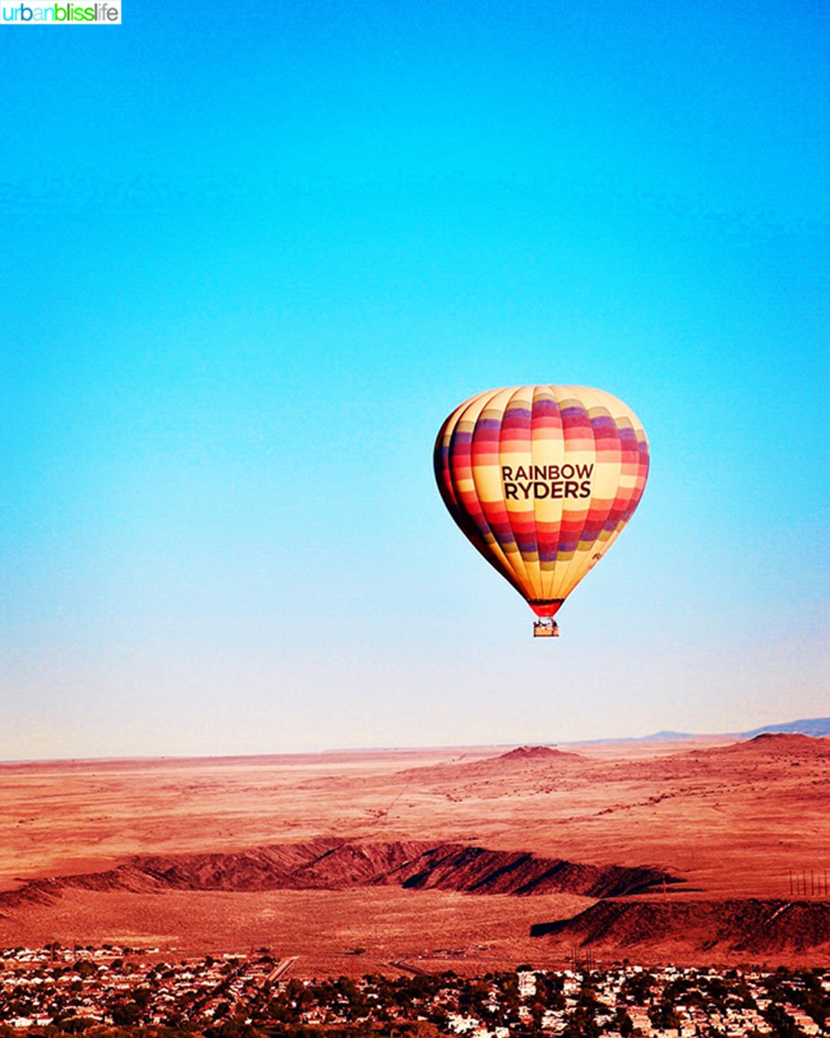 hot air balloon ride over Albuquerque