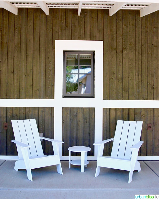 adirondack chairs Los Poblanos Inn Albuquerque New Mexico