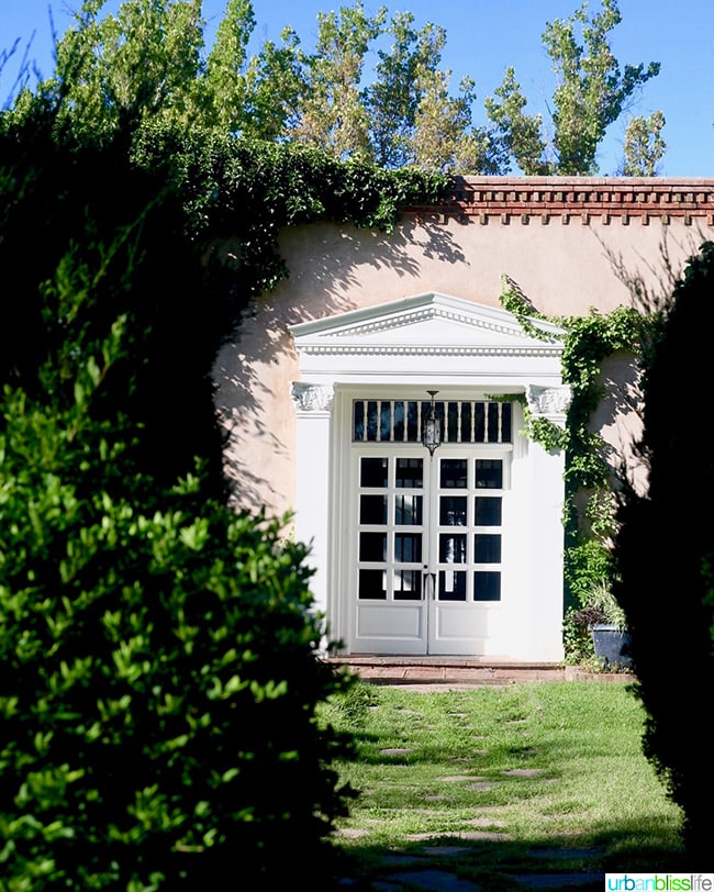 picturesque doorway Los Poblanos Inn Albuquerque New Mexico