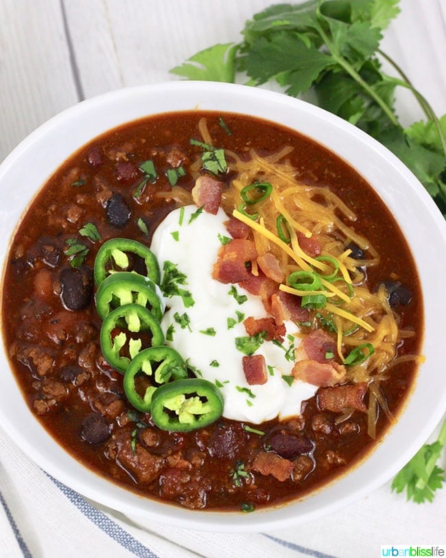 bowl of Best Instant Pot Chili