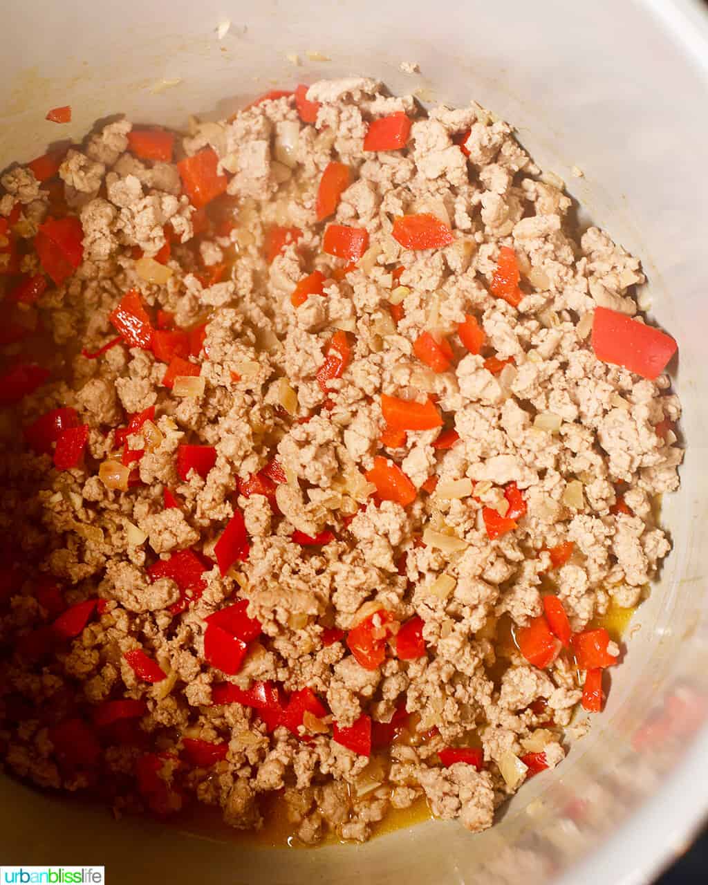 cooked ground turkey for instant pot chili