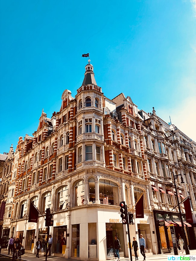 Bally flagship store London New Bond Street shopping