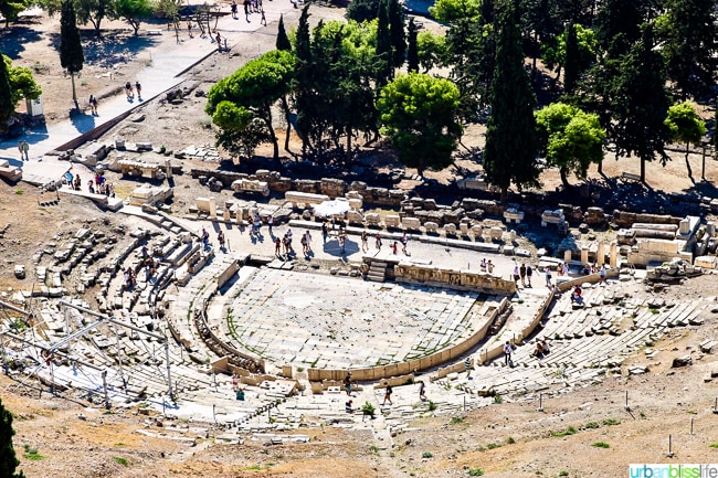 Theater of Dionysus at the Acropolis in Athens, Greece