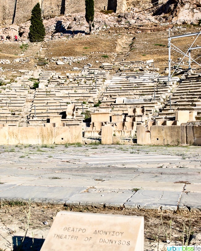 Theater of Dionysus at the Acropolis in Athens, Greece