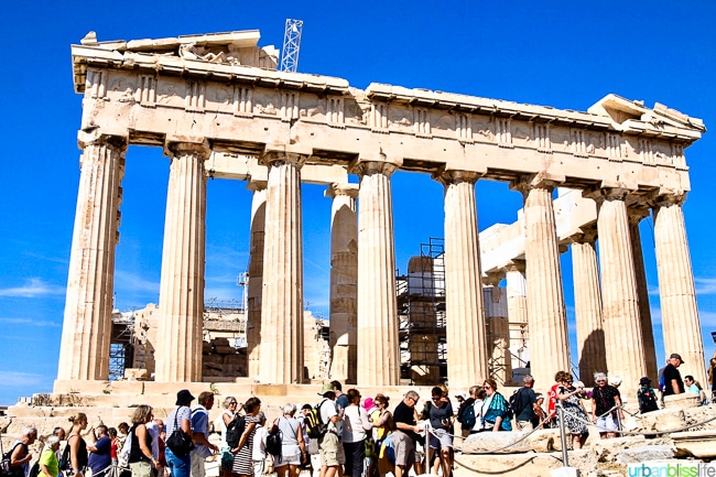 Parthenon at the Acropolis in Athens, Greece
