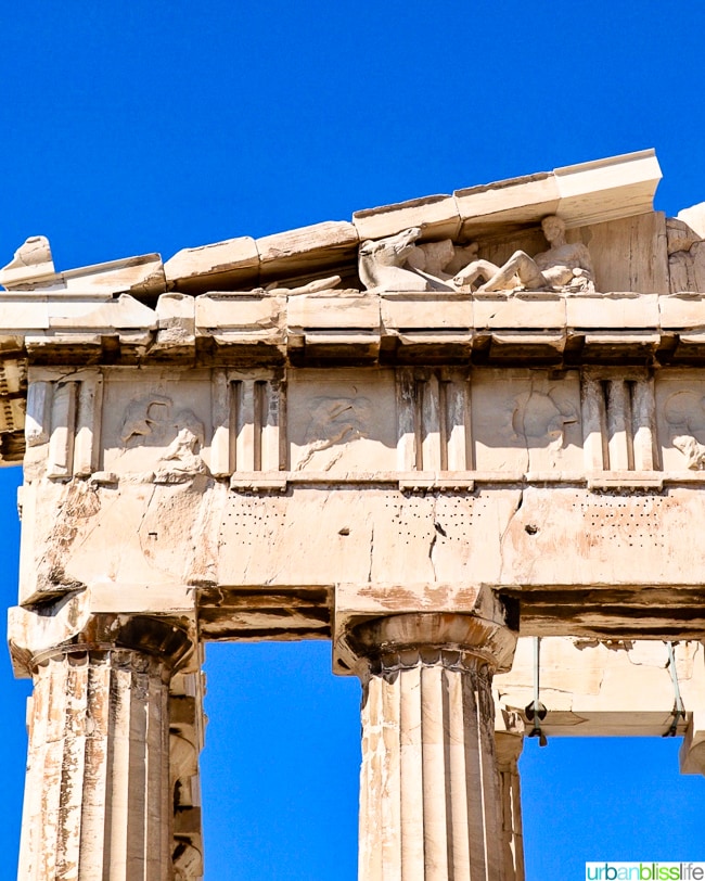 Parthenon at the Acropolis in Athens, Greece