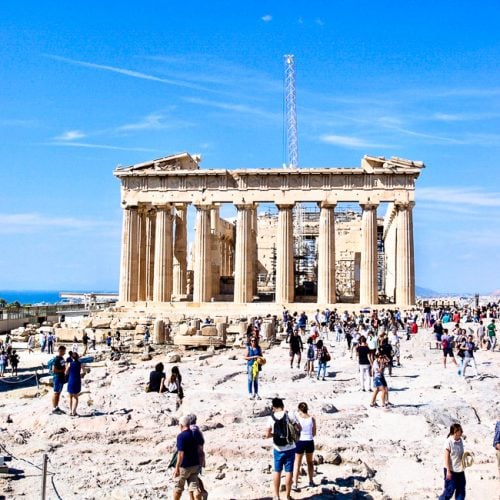 Parthenon at the Acropolis in Athens, Greece