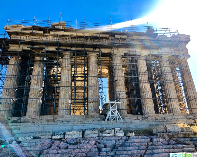 Parthenon at the Acropolis in Athens, Greece