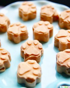 Frozen Peanut Butter Banana Dog Treats
