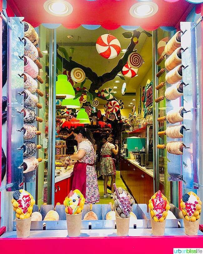 colorful candy store in Plaka and Monastiraki neighborhoods of Athens, Greece