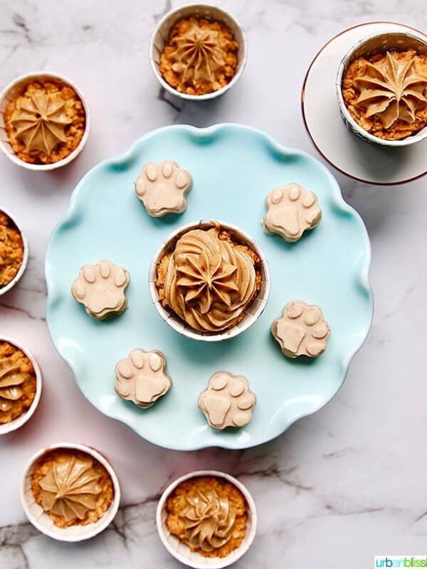 Peanut Butter Pupcakes homemade dog treats