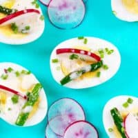 Easy Veggie Ranch Egg Appetizers