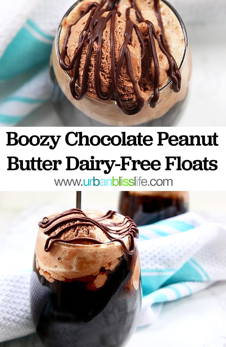 Boozy Chocolate Peanut Butter Floats