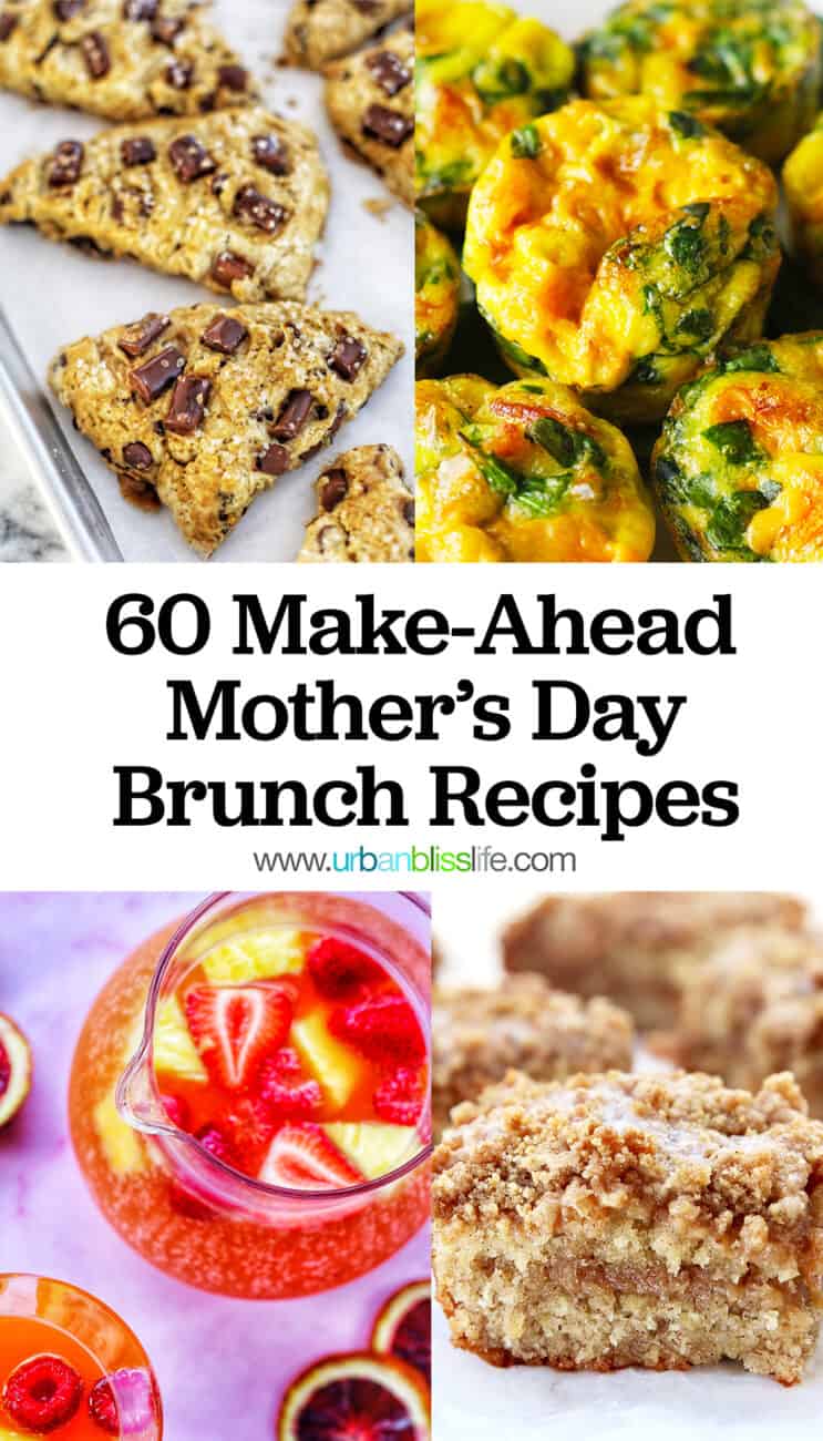 Mother's Day brunch recipes collage with text 2