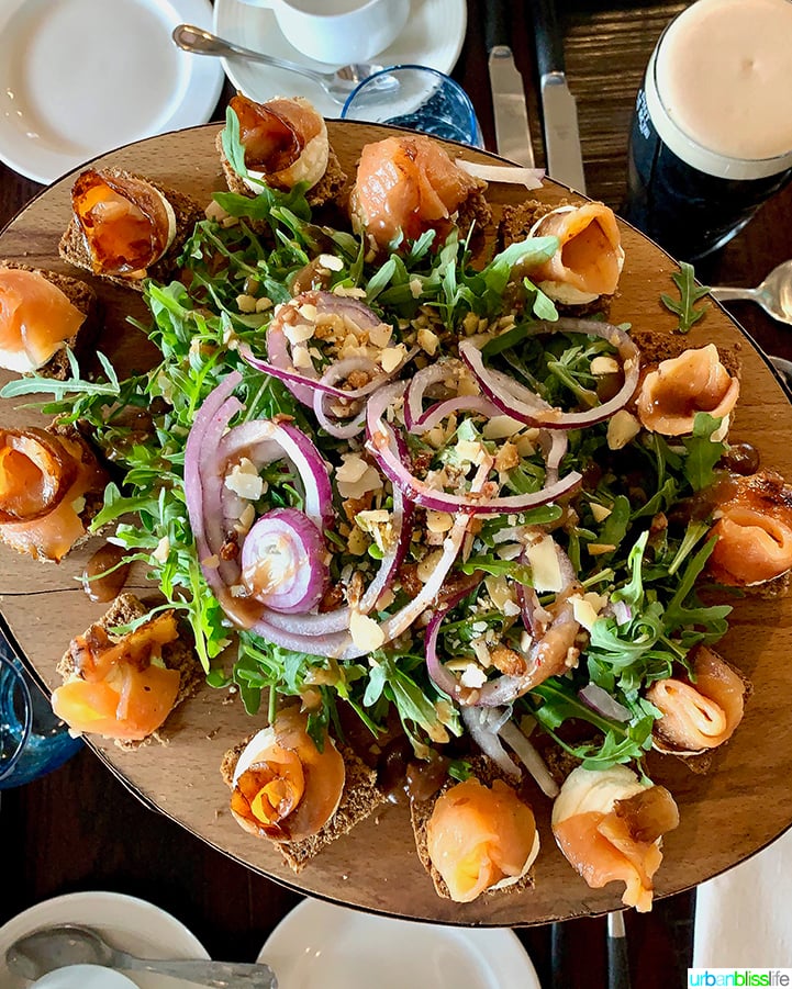Guinness Storehouse salmon salad