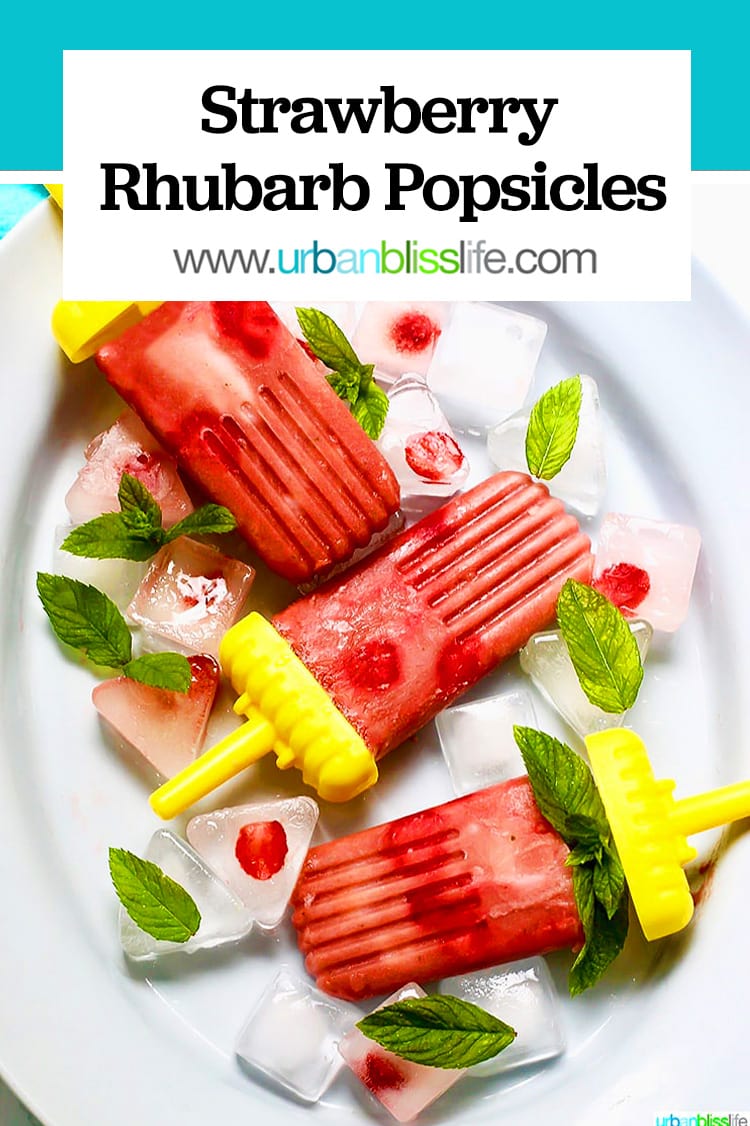 strawberry rhubarb popsicles