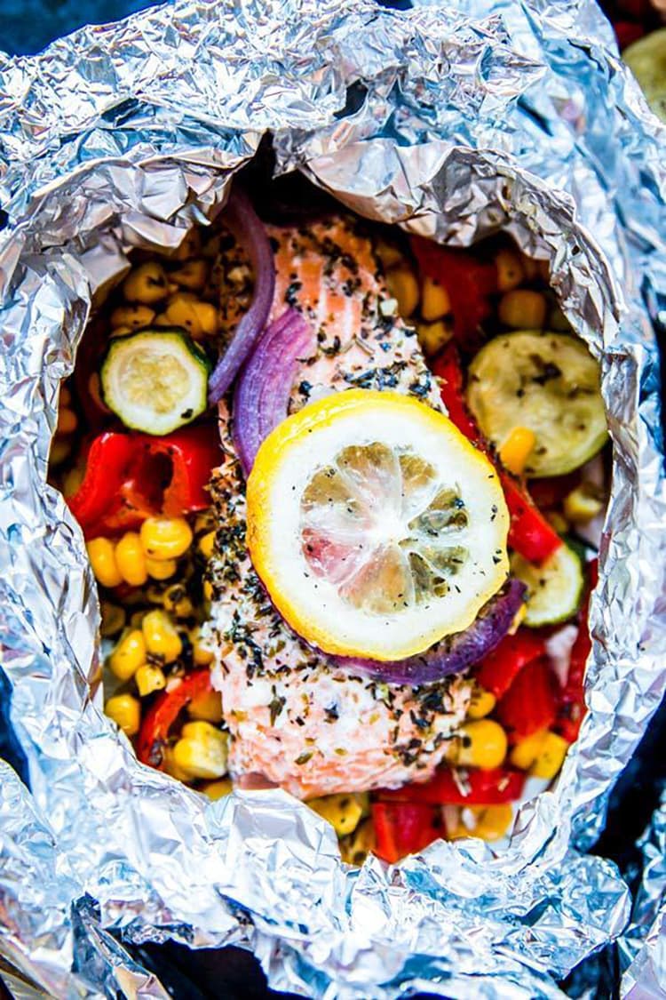 salmon foil packet family-friendly 30-minute meals