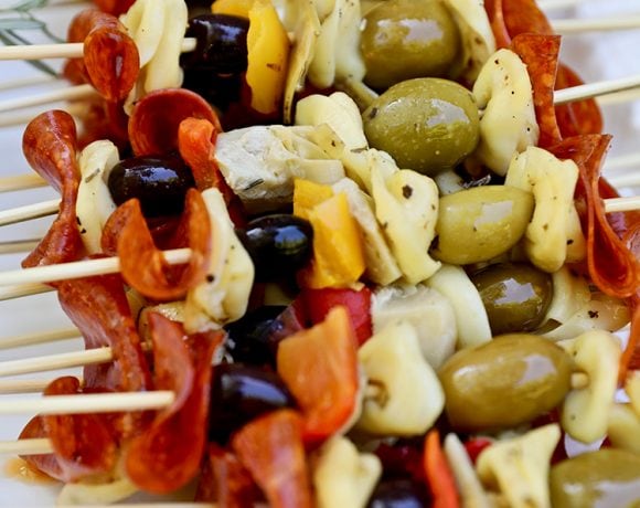 Antipasto Skewers closeup