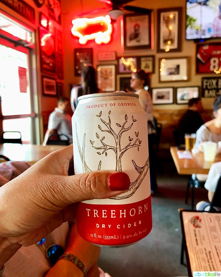 cider at fox bros bbq in atlanta