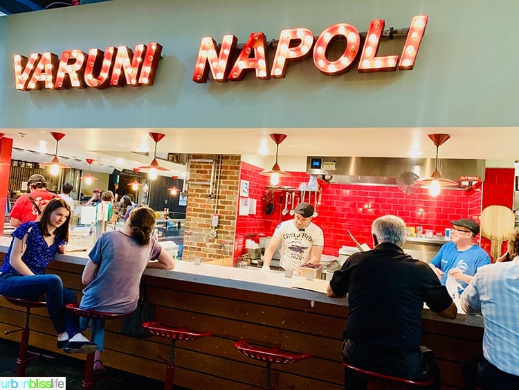italian restaurant counter.