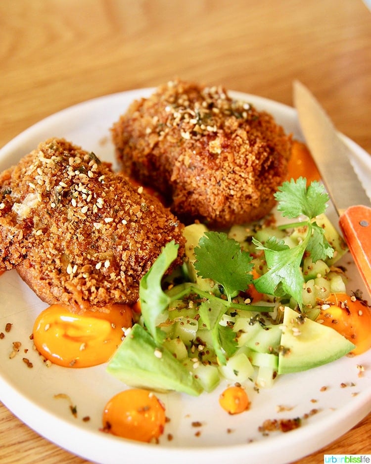 shrimp toast at Canard
