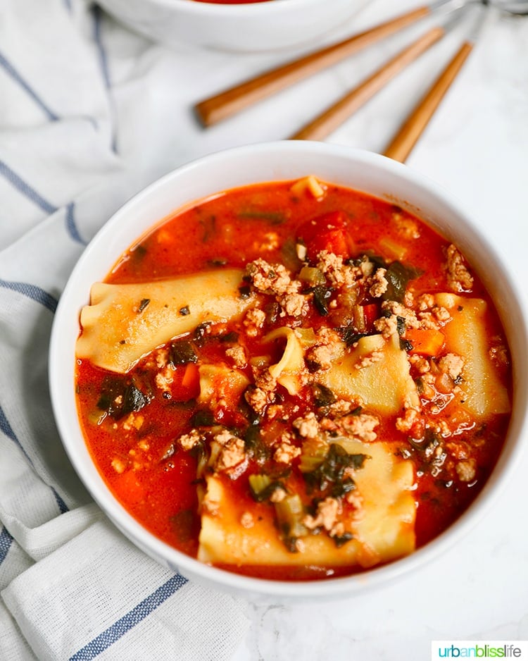 Easy One Pot Lasagna Soup