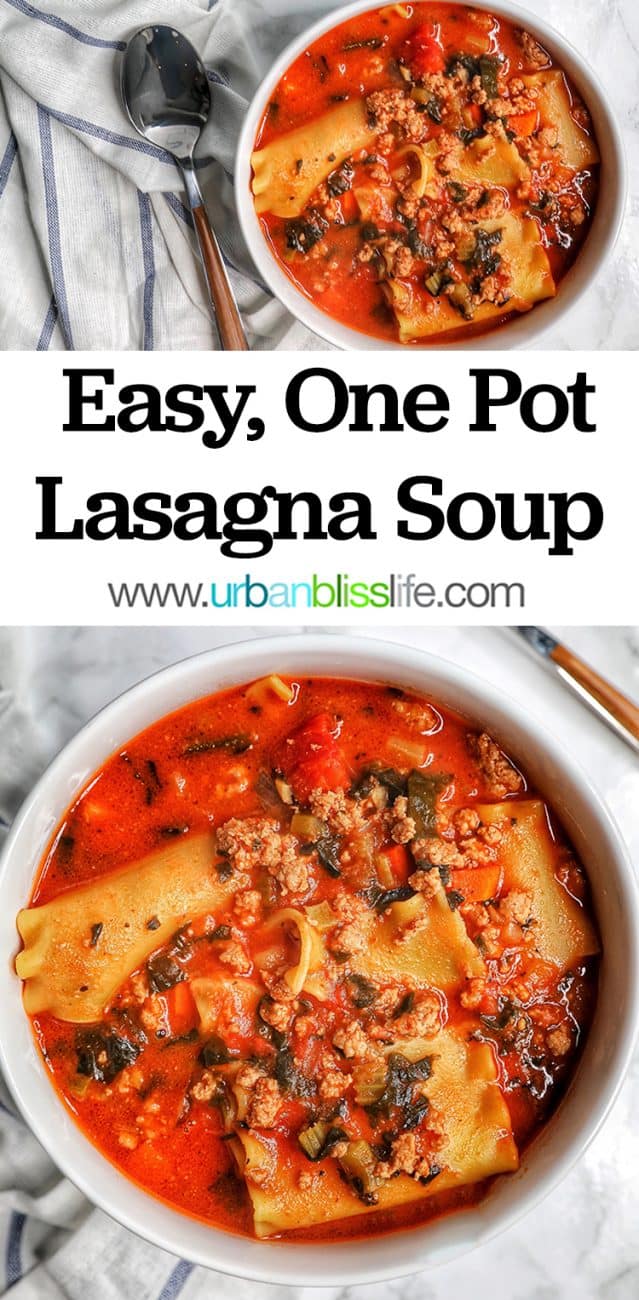 Easy One-Pot Lasagna Soup
