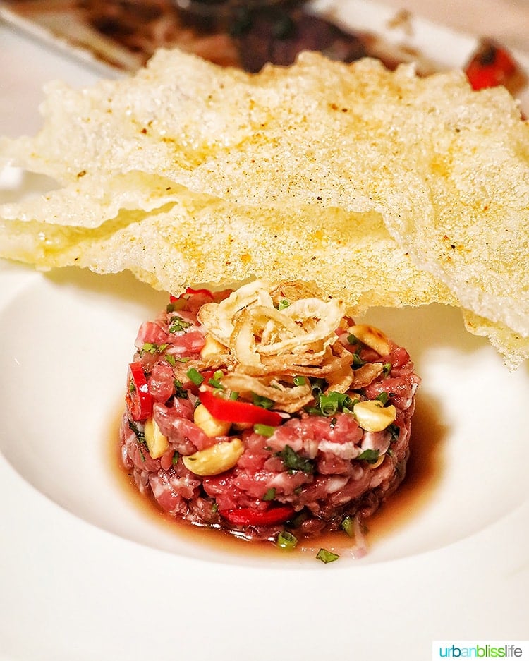 beef tartare.
