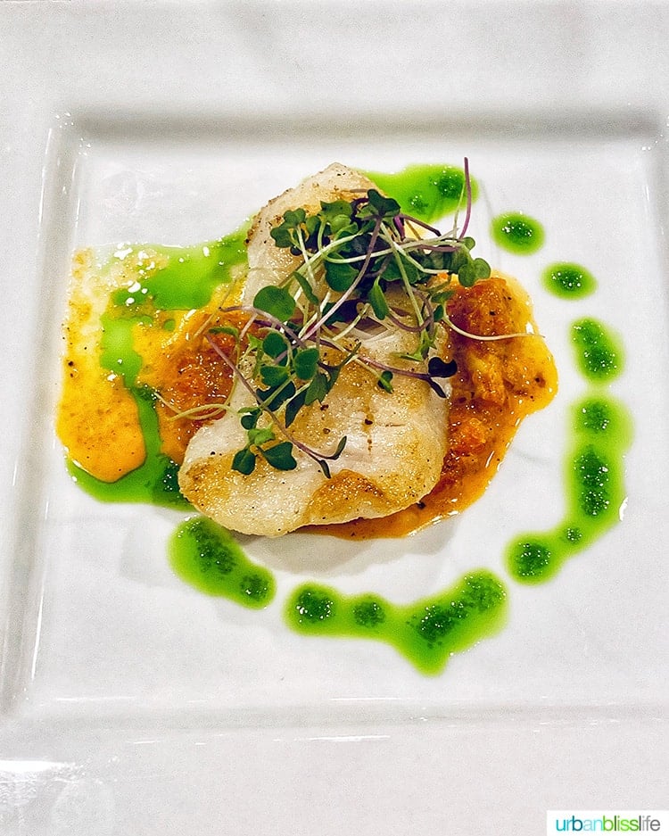 fish at Stephanie Inn restaurant