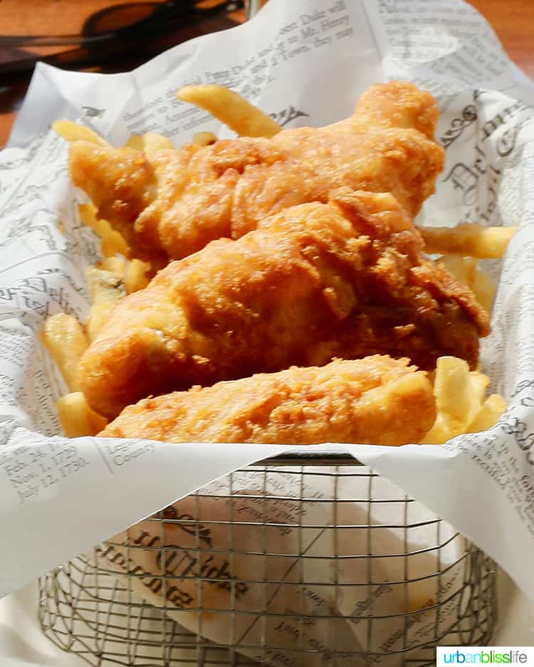 fish and chips at Wayfarer Restaurant in Cannon Beach