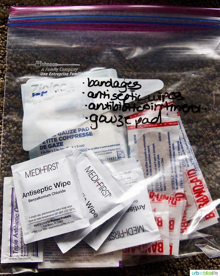 first aid kit items