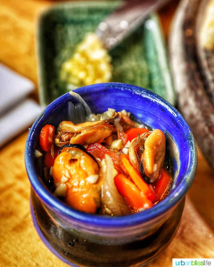 mussels esabeche