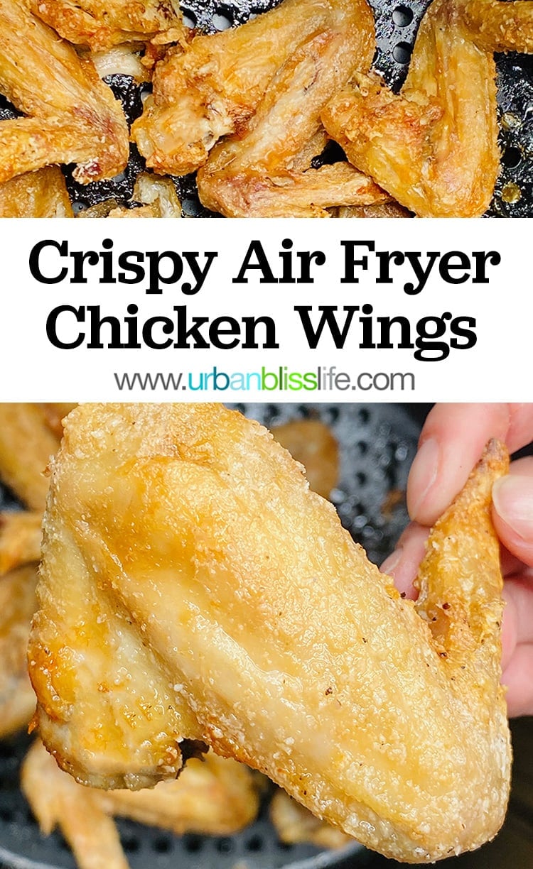 main image for crispy air fryer chicken wings