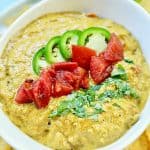 close up of Dairy Free Queso Dip