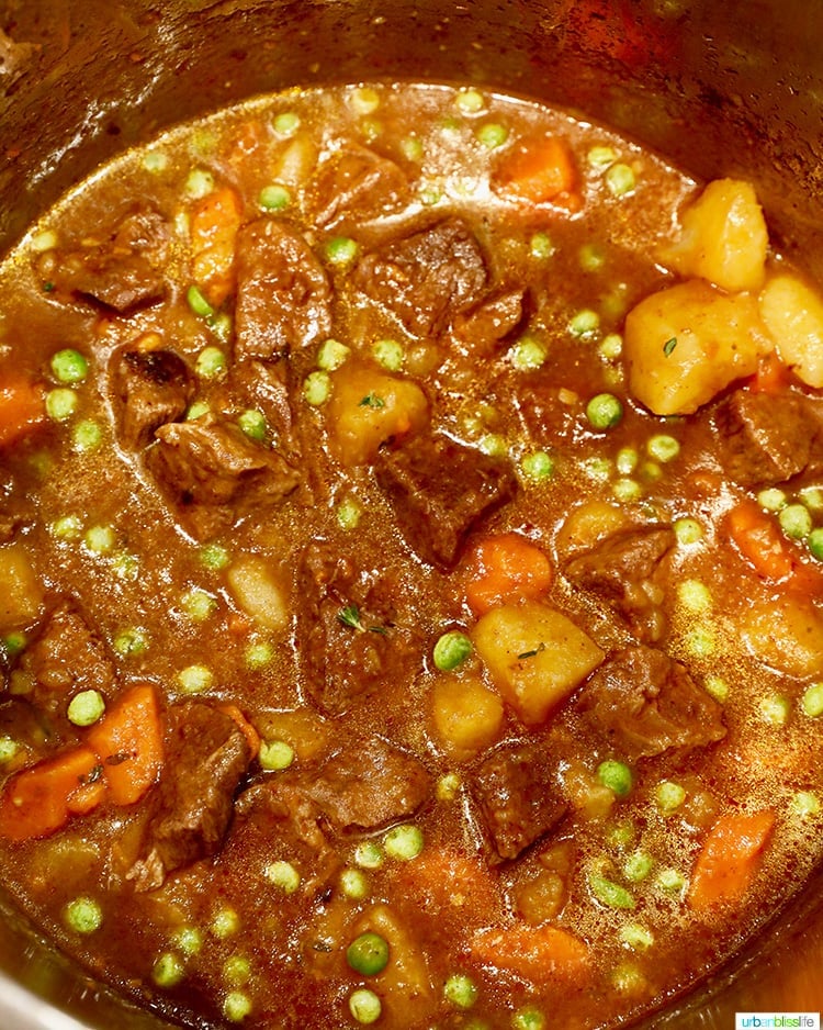 instant pot beef stew cooking