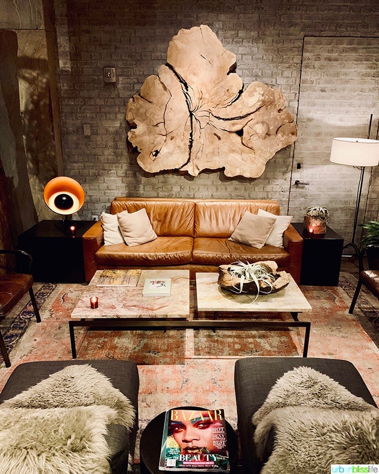 lobby of NYC Hotel 1 Central Park
