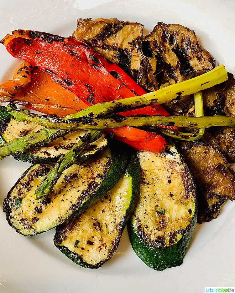grilled veggies at Petrarca wine bar NYC