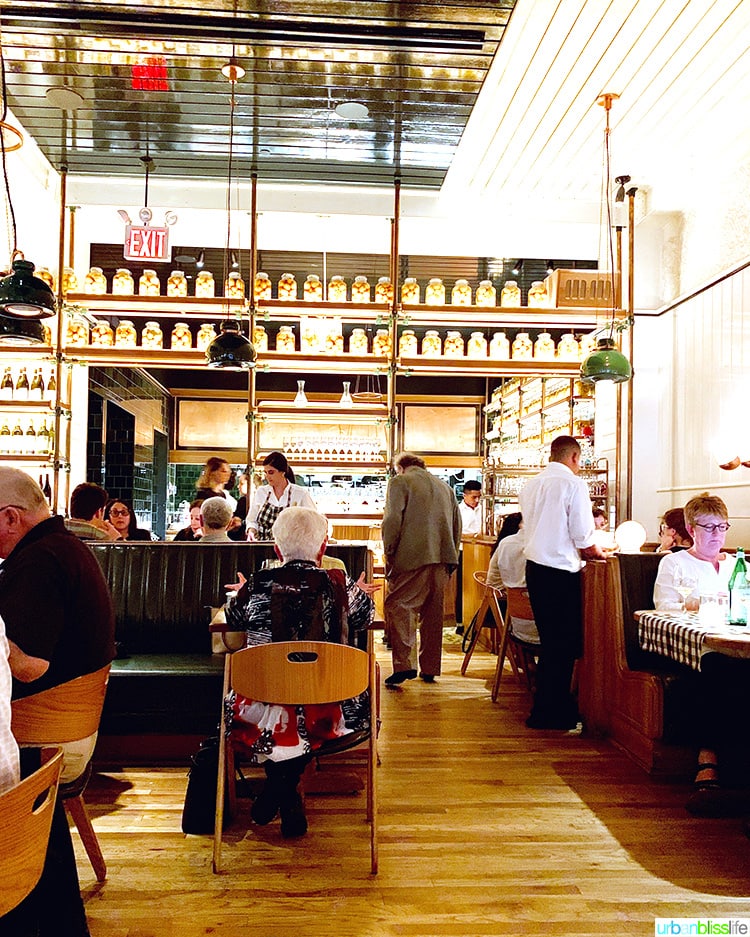 interior of Upland NYC restaurant