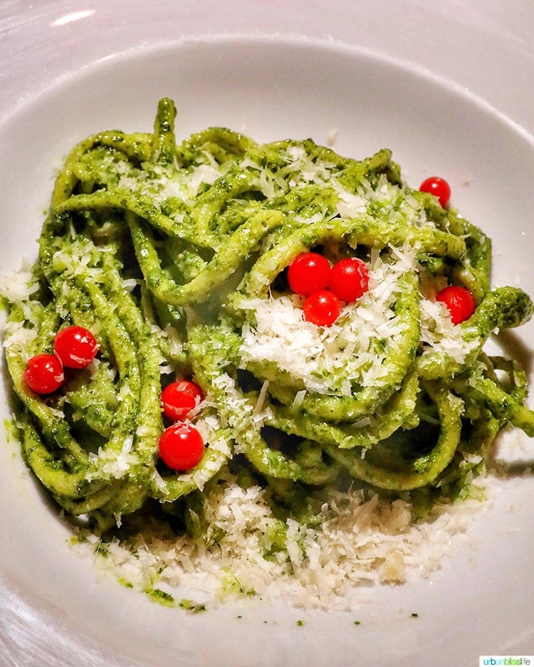 pasta at Passatempo restaurant