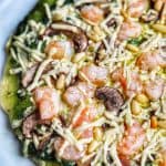 shrimp pesto pizza
