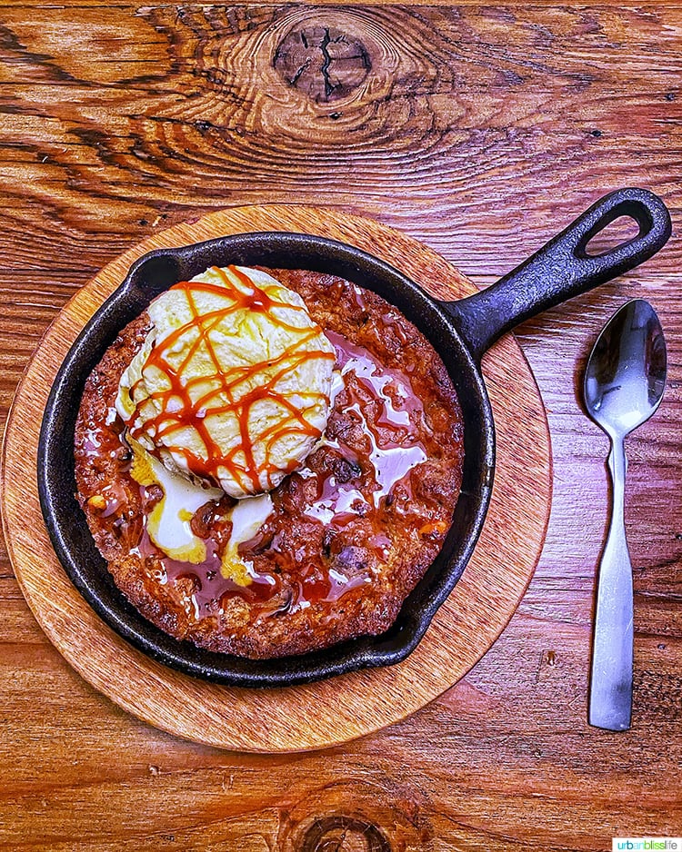 ice cream and cookie skillet dessert