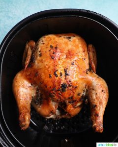 just air fried Air Fryer Rotisserie Chicken