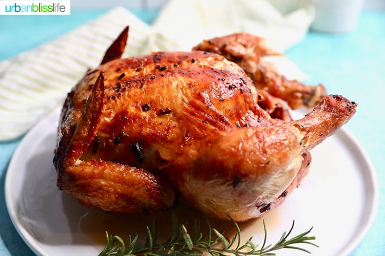 landscape of Air Fryer Rotisserie Chicken