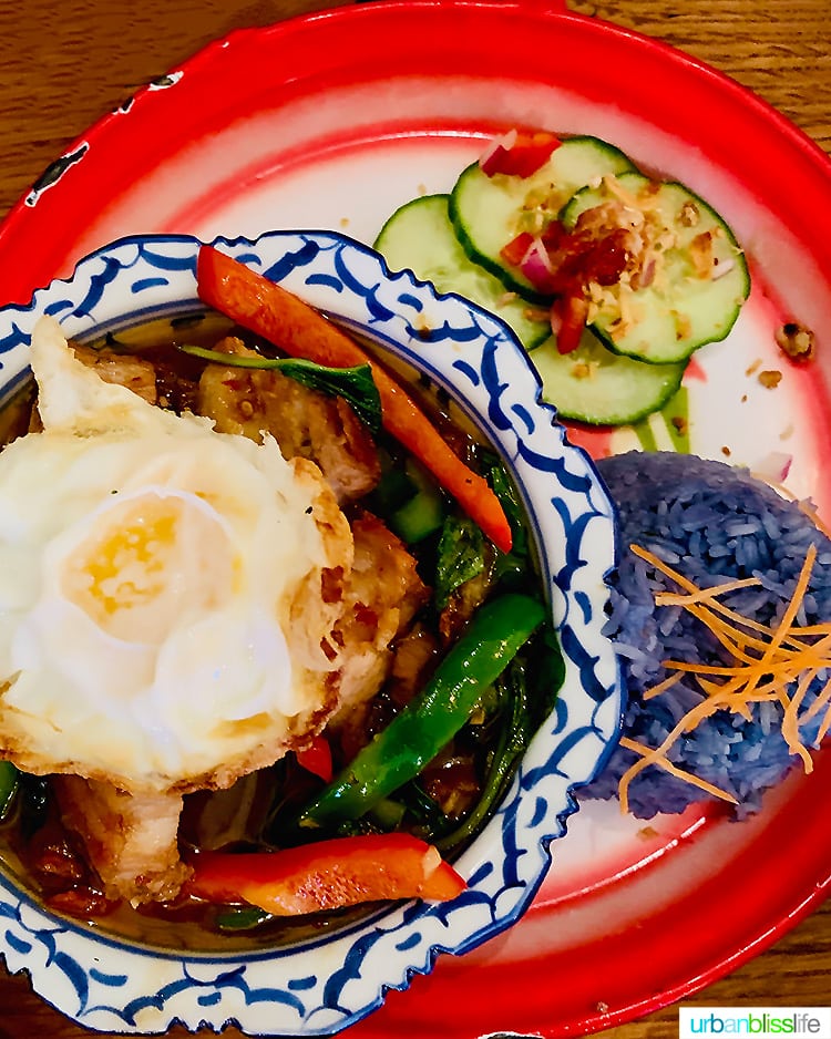 Pad Ka Pow thai food portland