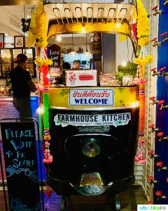 Colorful Tuk Tuk inside Farmhouse Kitchen Thai restaurant Portland