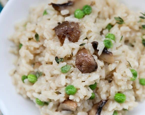 instant Pot mushroom risotto