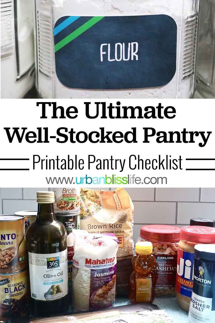 Non-Perishable Food Pantry List