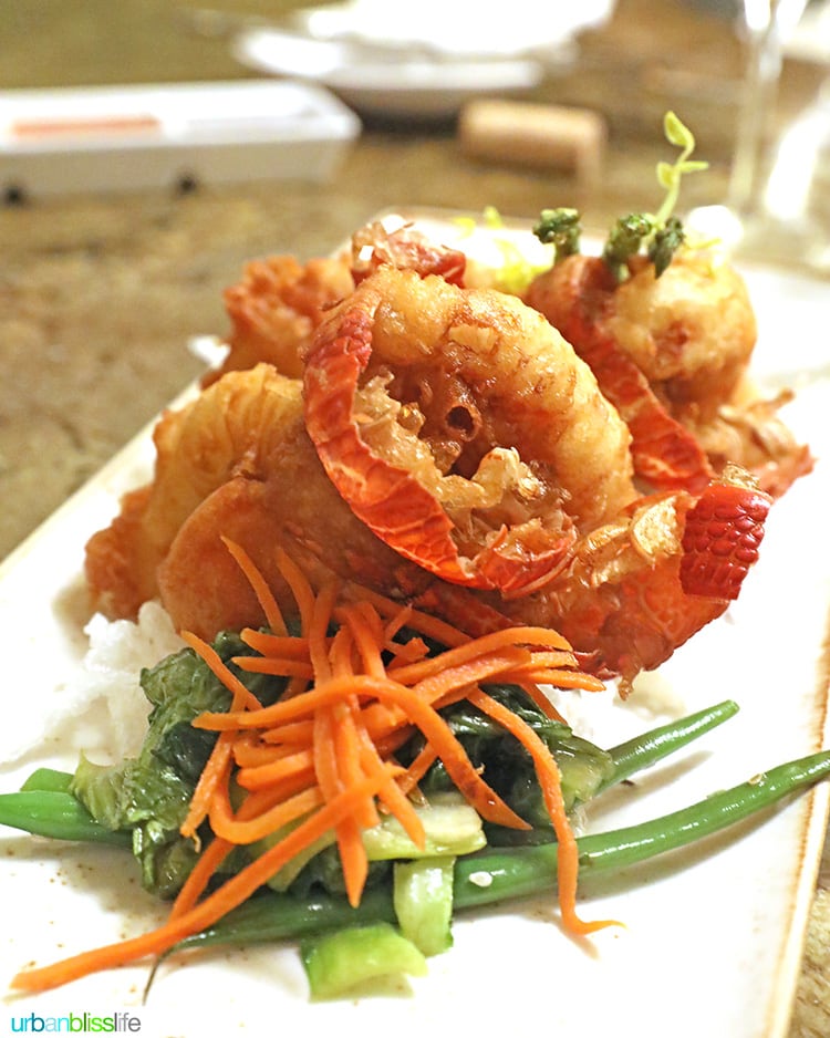 lobster at at Ko restaurant Fairmont Kea Lani Maui