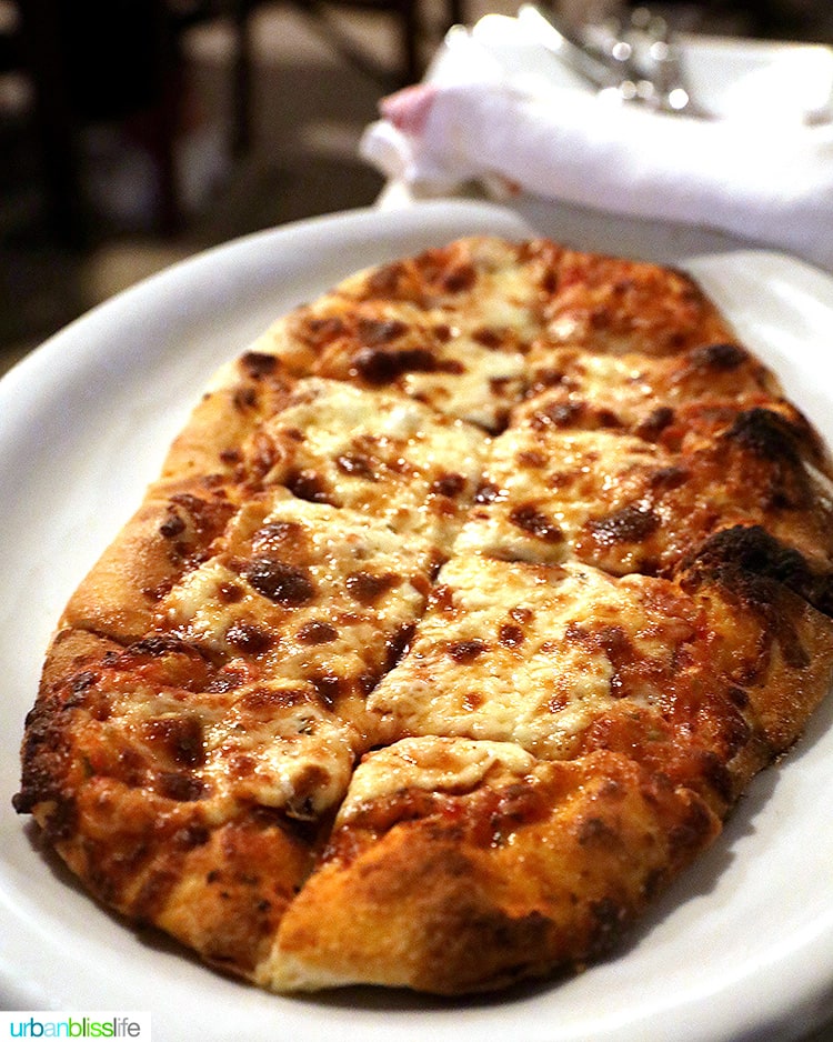 pizza at Matteo's Osteria in Maui