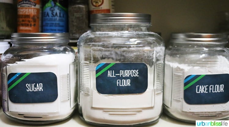 baking items Non-Perishable Food Pantry List